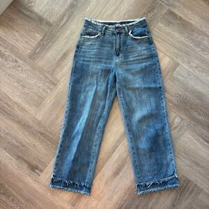 So Me Frayed Edge Jeans Size M